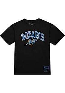 Mitchell and Ness Washington Wizards Black Nostalgia Short Sleeve T Shirt