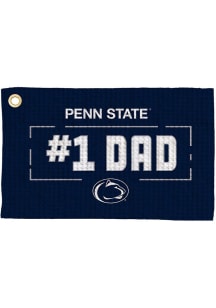 Navy Blue Penn State Nittany Lions #1 Dad Waffle Golf Towel