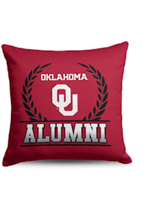 Oklahoma Sooners Alumni 18x18 Throw Pillow - Crimson
