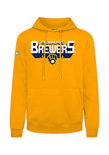 Levelwear Milwaukee Brewers Mens Gold Podium Retro 3D Long Sleeve Hoodie