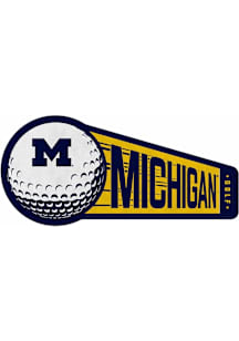 Navy Blue Michigan Wolverines Golf Shape Cut Pennant