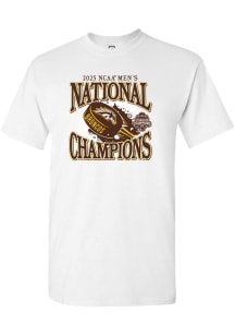 Western Michigan Broncos White Summit Sportswear 2025 National Mens Hockey Champions Short Sleeve..
