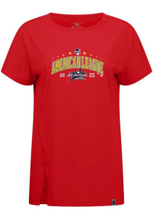 Levelwear  Womens Red Influx 25 MLB ASG Short Sleeve T-Shirt