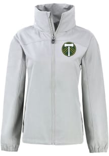 Cutter and Buck Portland Timbers Womens Grey Charter Eco Light Weight Jacket
