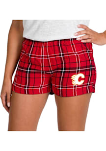 Concepts Sport Calgary Flames Womens Black Ultimate Flannel Shorts