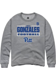 Cole Gonzales Rally Mens Graphite Pitt Panthers NIL Stacked Box Player Crew