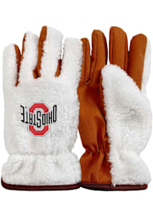 Forever Collectibles Ohio State Buckeyes Sherpa Faux Suede Womens Gloves