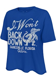 Original Retro Brand Florida Gators Womens Blue Tom Petty I Wont Back Down Script Short Sleeve T-S..