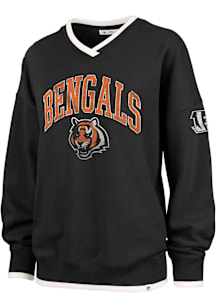 Cincinnati Bengals Womens Black Clubhouse Daze Crew Sweatshirt