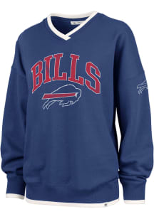 Buffalo Bills Womens Blue Clubhouse Daze Crew Sweatshirt