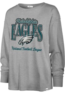 Philadelphia Eagles Womens Grey Avalon LS Tee