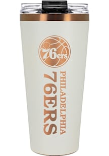 Philadelphia 76ers 32oz Big Slim Stainless Steel Tumbler - White