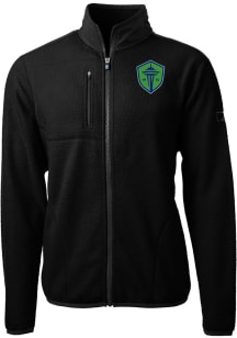 Cutter and Buck Seattle Sounders FC Mens Black Cascade Sherpa Big and Tall Light Weight Jacket
