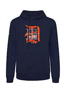 Levelwear Detroit Tigers Mens Navy Blue Podium Cooperstown Acumen Long Sleeve Hoodie