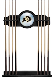 Colorado Buffaloes Solid Wood Cue Rack Pool Table