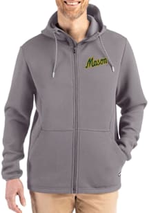 Cutter and Buck George Mason University Mens Graphite Vault Epic Comfort Full Zip Light Weight Jac..