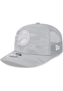 New Era Miami Dolphins Tonal Camo 9SEVENTY Stretch Snap Trucker Adjustable Hat - White