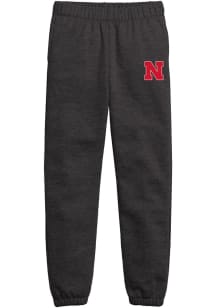 Youth Black Nebraska Cornhuskers Primary Logo Sweatpants
