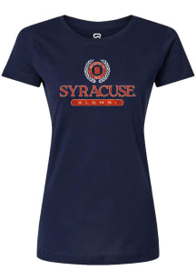 Summit Sportswear Syracuse Orange Womens Navy Blue Alumni Short Sleeve T-Shirt