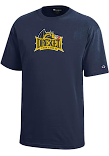 Youth Drexel Dragons Navy Blue Champion Team Logo Short Sleeve T-Shirt