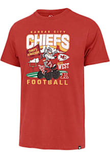 47 Kansas City Chiefs Red KC Wolf Short Sleeve Fashion T Shirt