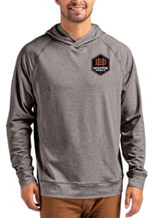 Cutter and Buck Houston Dynamo Mens Black Adapt Knit Hood Long Sleeve Hoodie