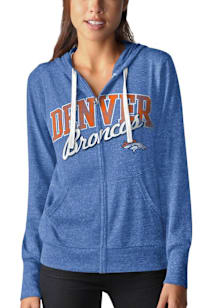 Denver Broncos Womens Blue Training Camp Long Sleeve Full Zip Jacket