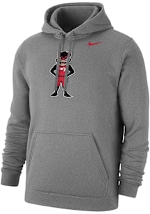 Nike Cincinnati Bearcats Mens Grey Standing Bearcat Long Sleeve Hoodie