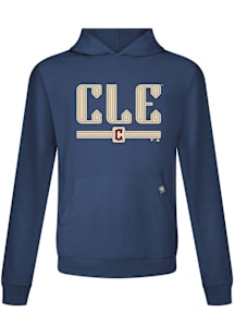 Levelwear Cleveland Guardians Mens Navy Blue Relay City Connect Splash Hood