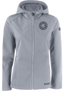 Cutter and Buck New York City FC Womens Grey Evoke Light Weight Jacket