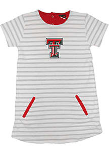 Texas Tech Red Raiders Toddler Girls Red French Terry Short Sleeve Dresses