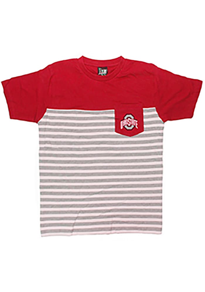 Ohio State Buckeyes Toddler Red Color Block Short Sleeve T-Shirt