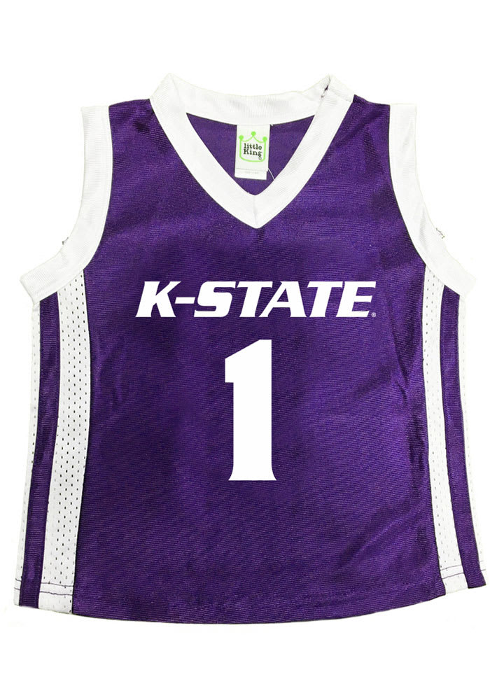 K-State Wildcats Youth Dazzle Basketball Purple Basketball Jersey
