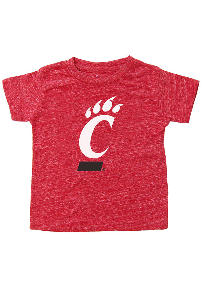 Cincinnati Bearcats Youth Red Knobby Primary Logo Short Sleeve Fashion T-Shirt
