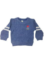 Kansas Jayhawks Toddler Blue Baby Jay Twist Long Sleeve Crew Sweatshirt