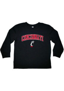 Cincinnati Bearcats Toddler Black Arch Mascot Long Sleeve T-Shirt