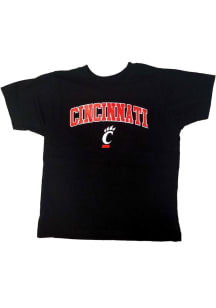 Cincinnati Bearcats Toddler Black Arch Mascot Short Sleeve T-Shirt