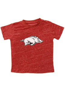 Arkansas Razorbacks Toddler Crimson Primary Logo Short Sleeve T-Shirt