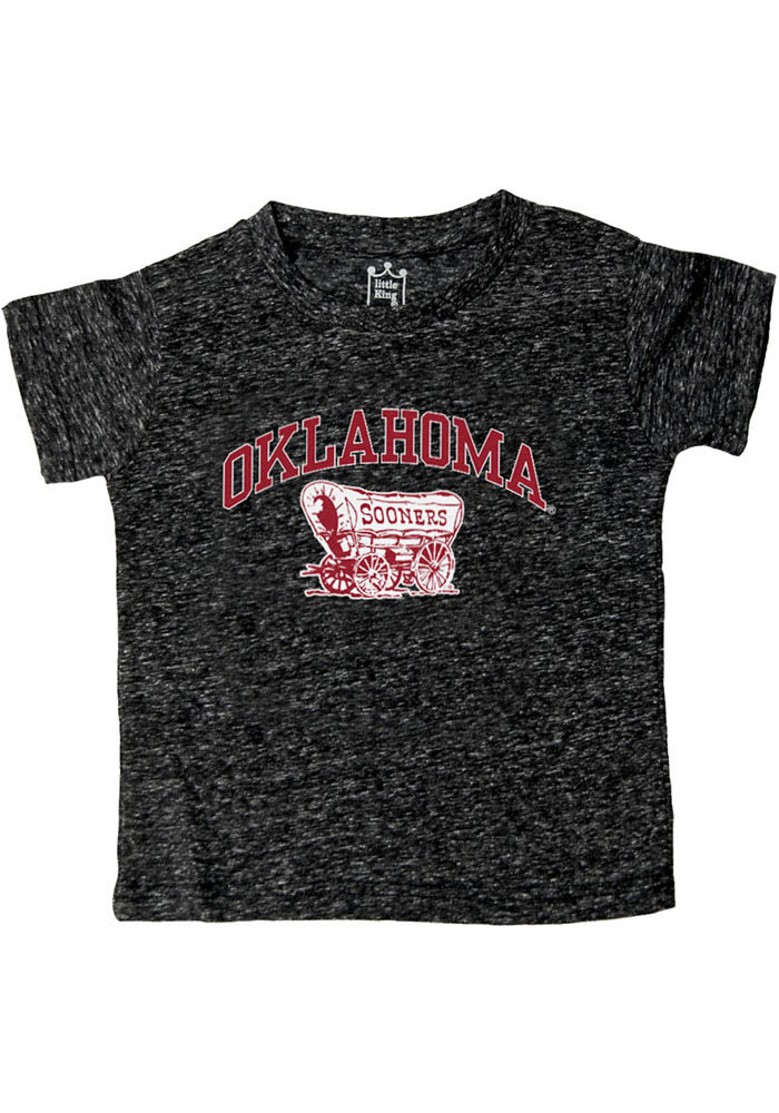 Oklahoma Sooners Toddler Black Knobby Arch Mascot Short Sleeve T-Shirt