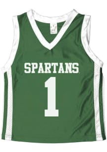 Michigan State Spartans Youth Game Day Green Basketball Jersey