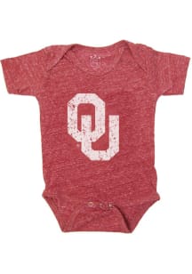 Oklahoma Sooners Baby Cardinal Baby Graphic Short Sleeve One Piece