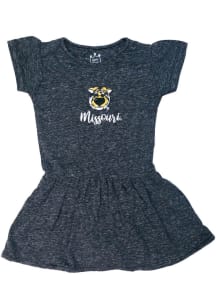 Missouri Tigers Toddler Girls Black Primary Logo Short Sleeve Dresses