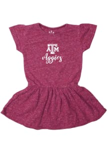 Texas A&amp;M Aggies Toddler Girls Maroon Primary Logo Short Sleeve Dresses
