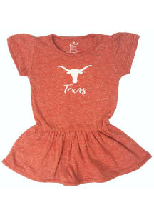 Texas Longhorns Toddler Girls Burnt Orange Primary Logo Short Sleeve Dresses