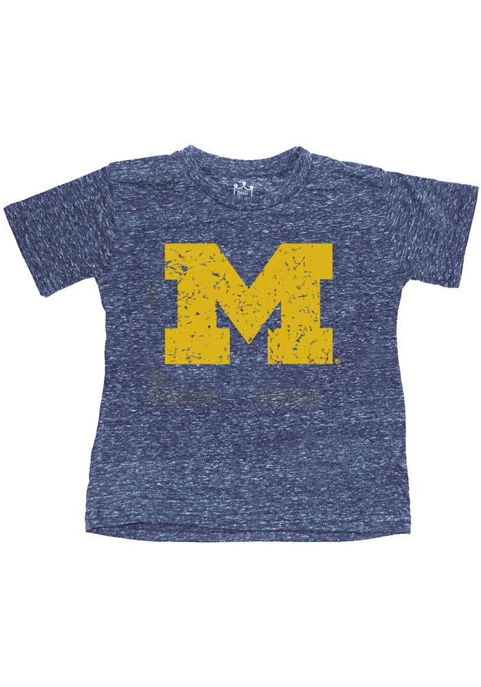 Michigan Wolverines Toddler Navy Blue Primary Logo Short Sleeve T-Shirt