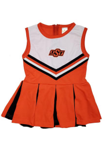Oklahoma State Cowboys Toddler Girls Orange Tackle Sets Cheer Dress