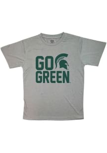 Youth Grey Michigan State Spartans Team Chant Short Sleeve T-Shirt