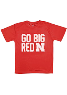 Little King Nebraska Cornhuskers Youth Red Team Chant Short Sleeve T-Shirt