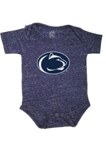 Penn State Nittany Lions Baby Navy Blue Primary Logo Short Sleeve One Piece