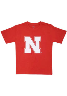 Nebraska Cornhuskers Youth Red Primary Logo Short Sleeve T-Shirt